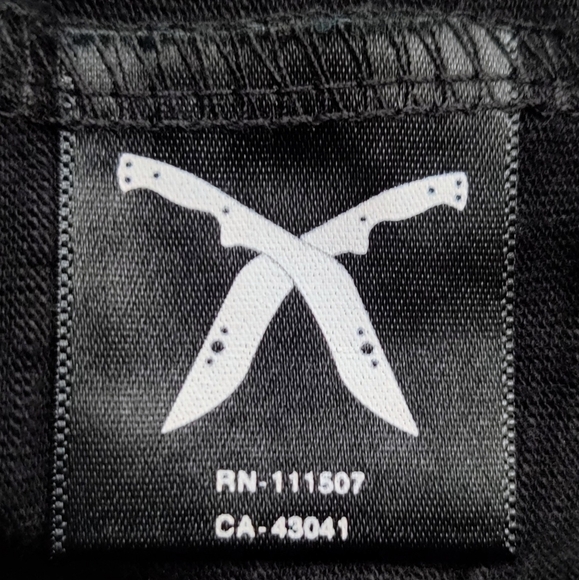 ARTFUL DODGER T-shirt XXL Embroidered Black Crew Neck Men's - Picture 6 of 10